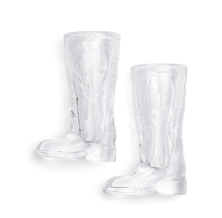 Cowboy Boot Shot Glasses - Set Of Two