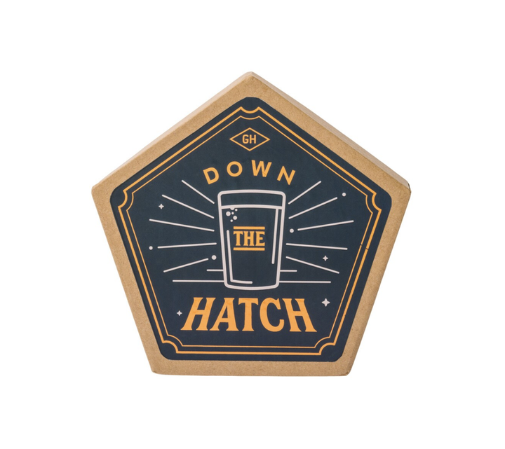 Coaster Set Of 4 - Down The Hatch