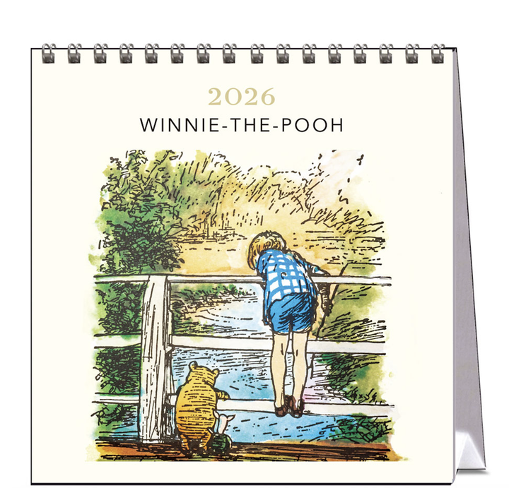 Hello Sunday 2026 Desk Calendar - Winnie the Pooh
