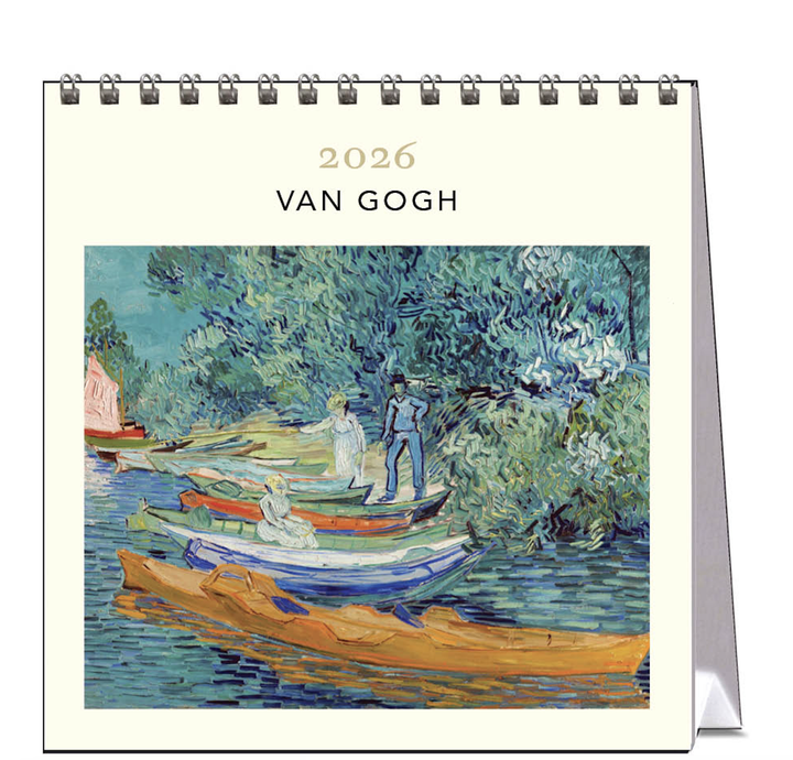 Hello Sunday 2026 Desk Calendar - Van Gogh