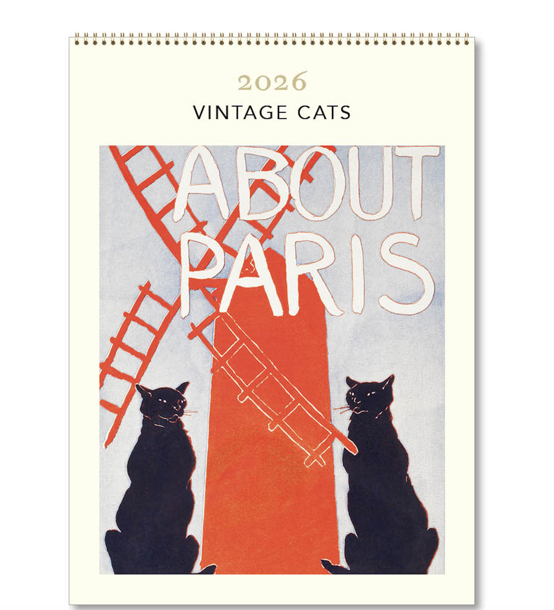 Hello Sunday 2026 Medium Calendar - Vintage Cats