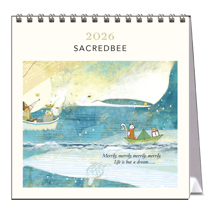 Hello Sunday 2026 Desk Calendar - Sacredbee