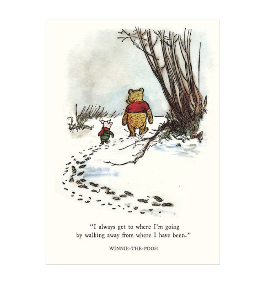 Winnie The Pooh Card - Where I'm Going