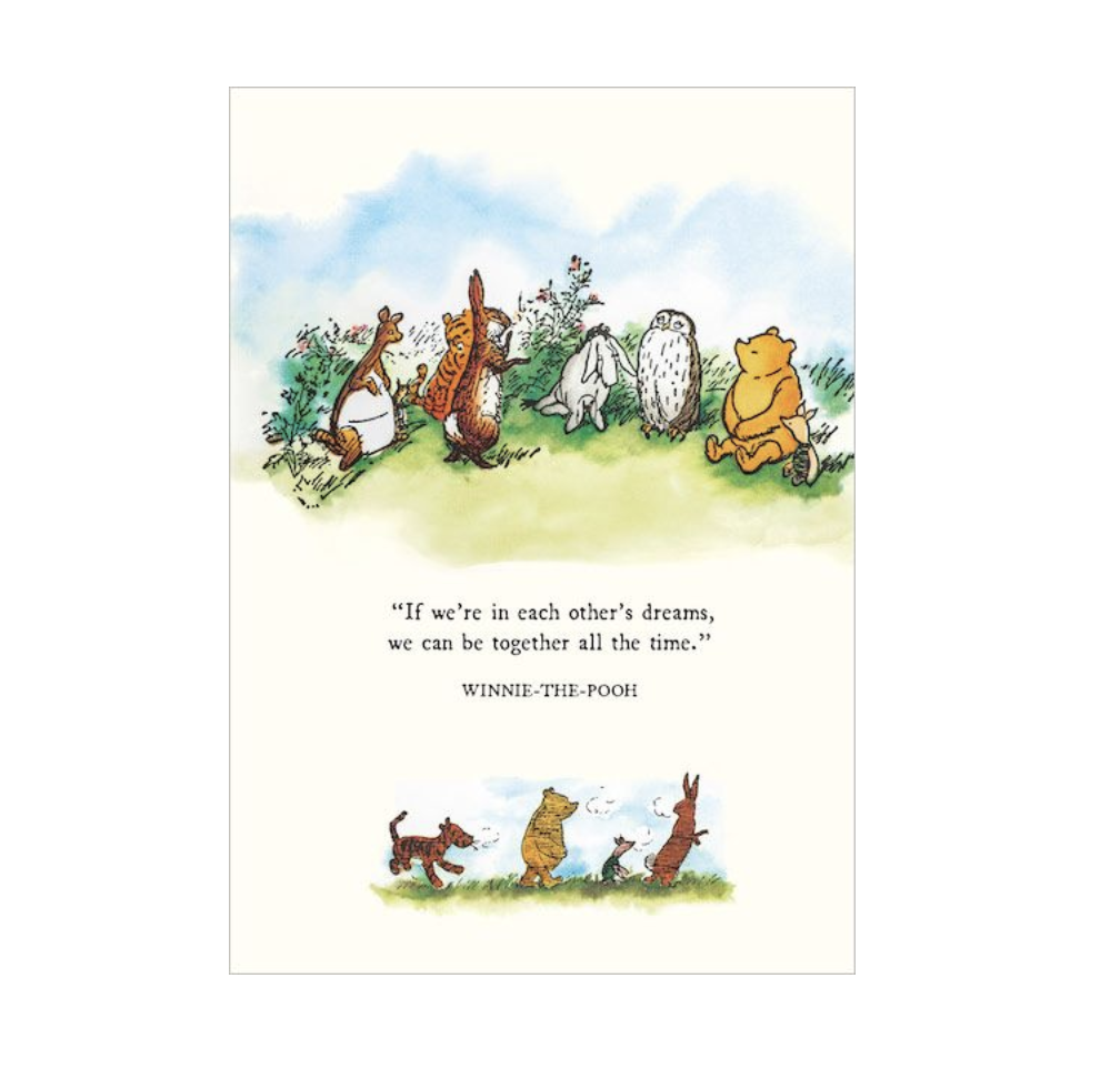 Winnie The Pooh Card - Dreams