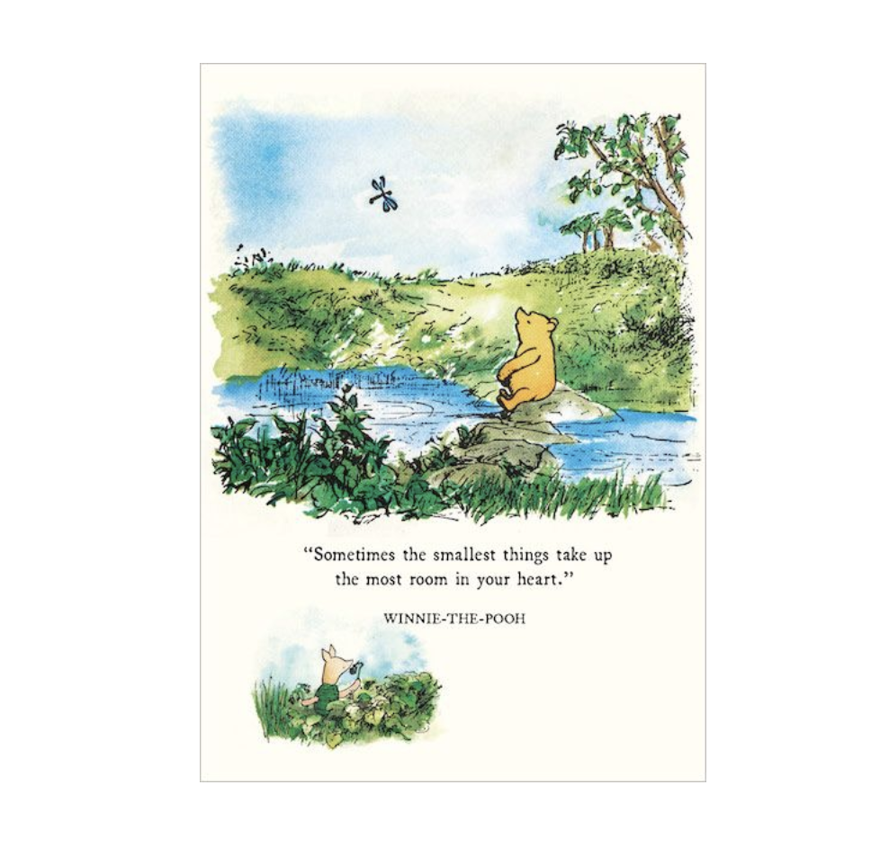 Winnie The Pooh Card - Smallest Things