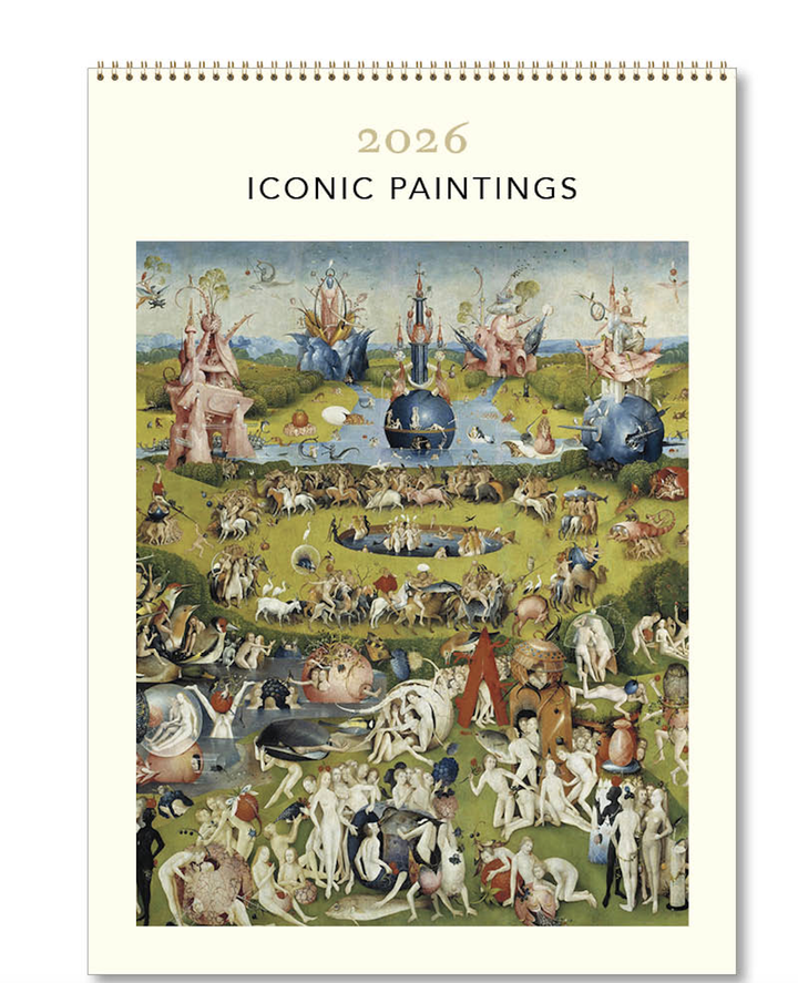 Hello Sunday 2026 Medium Calendar - Iconic Paintings
