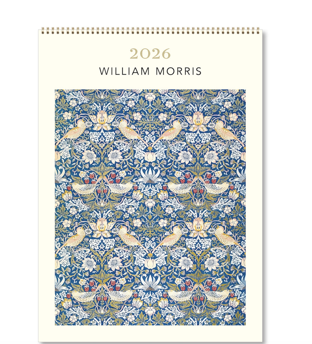 Hello Sunday 2026 Medium Calendar - William Morris