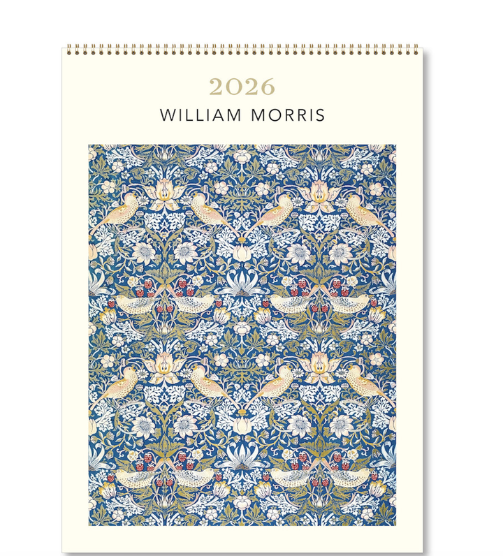 Hello Sunday 2026 Medium Calendar - William Morris