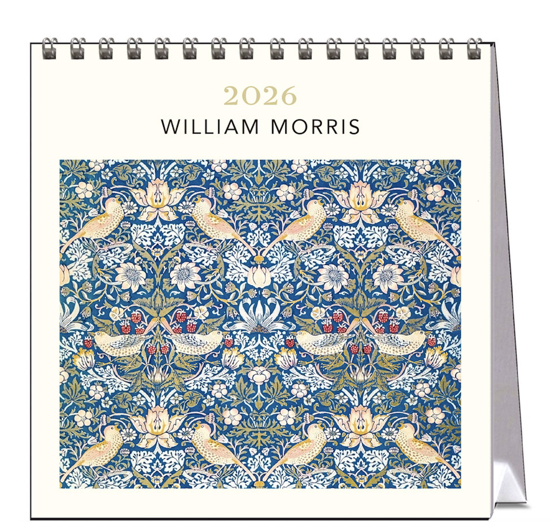 Hello Sunday 2026 Desk Calendar - William Morris