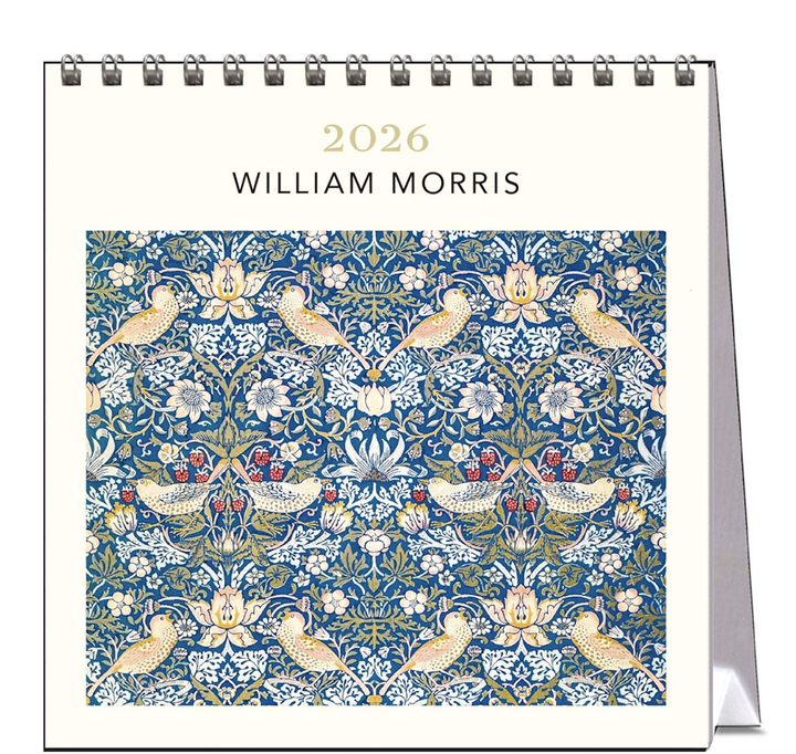 Hello Sunday 2026 Desk Calendar - William Morris