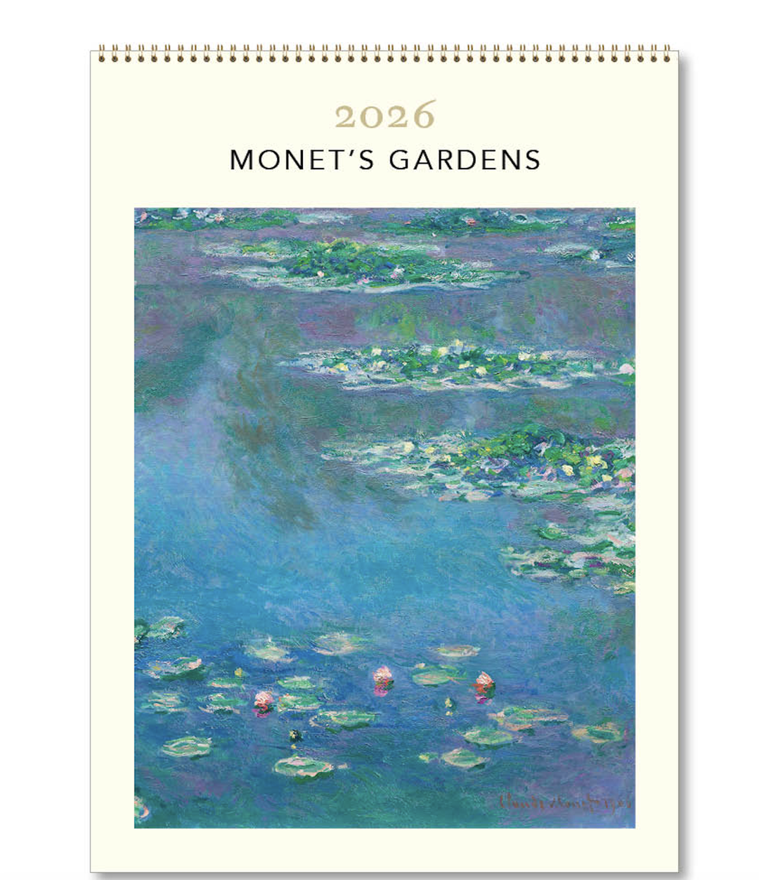 Hello Sunday 2026 Medium Calendar - Monet's Gardens