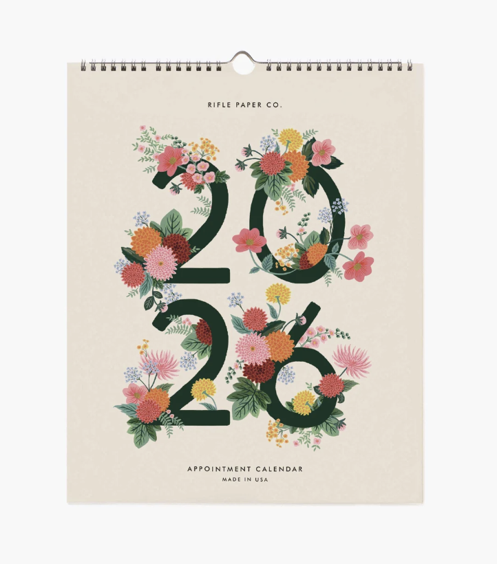 Rifle Paper Co - 2026 Appointment Calendar - Dahlia