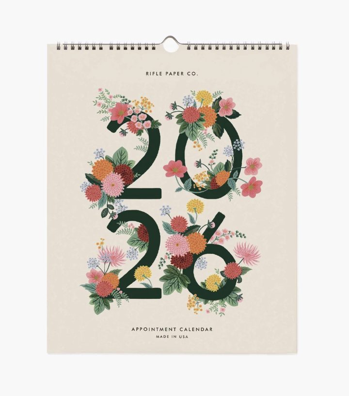 Rifle Paper Co - 2026 Appointment Calendar - Dahlia