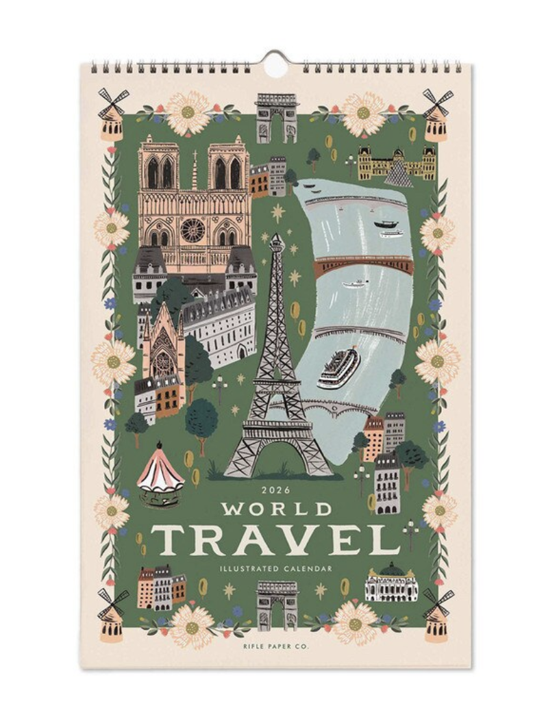 Rifle Paper Co - 2026 Wall Calendar - Travel