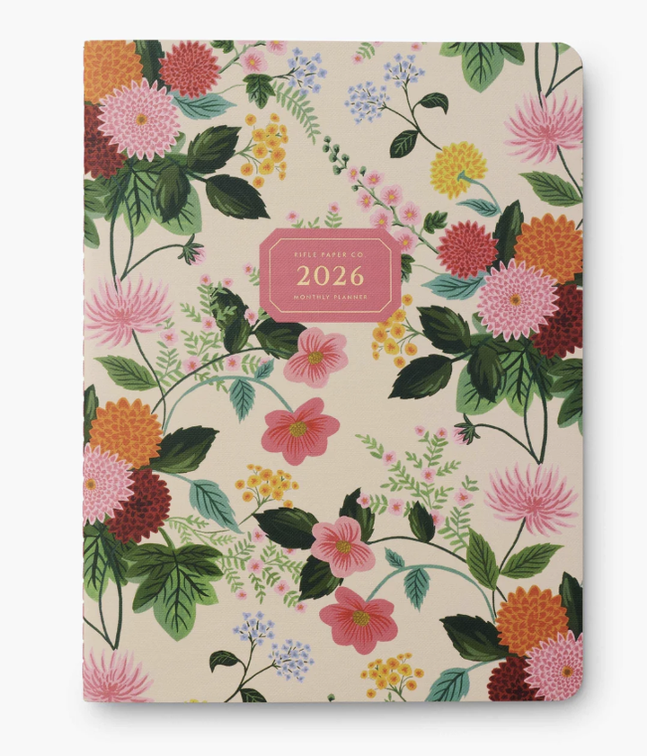 Rifle Paper Co - 2026 Monthly Appointment Notebook - Dahlia