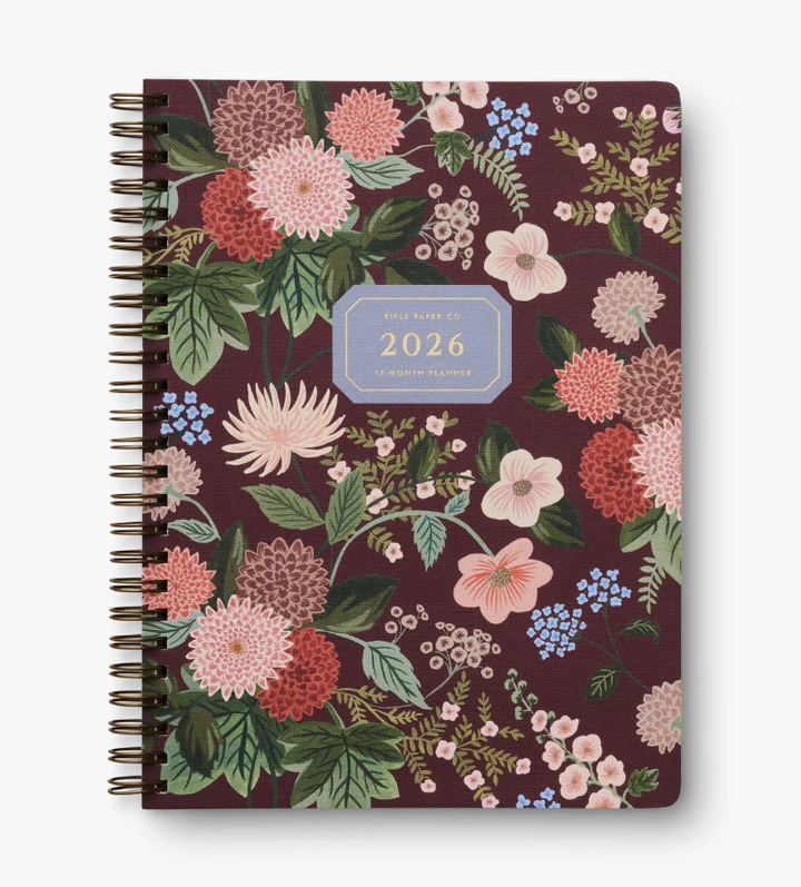 Rifle Paper Co - 2026 Weekly Softcover Spiral Planner - Dahlia