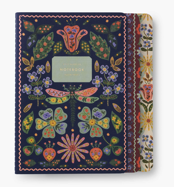 Large Stitched Notebooks - Pack of 3 - Ruled - Posy