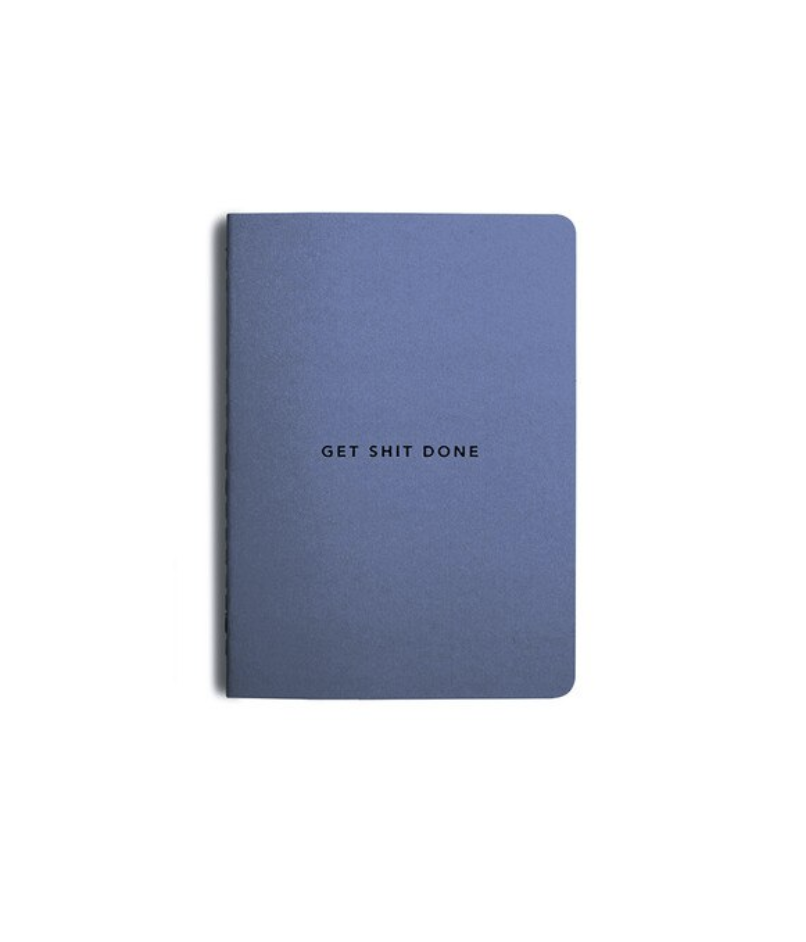 MiGoals A6 Get Shit Done l Notebook, Soft Cover - Element Blue