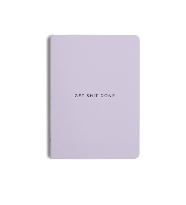 MiGoals A6 Get Shit Done l Notebook, Soft Cover - Lilac