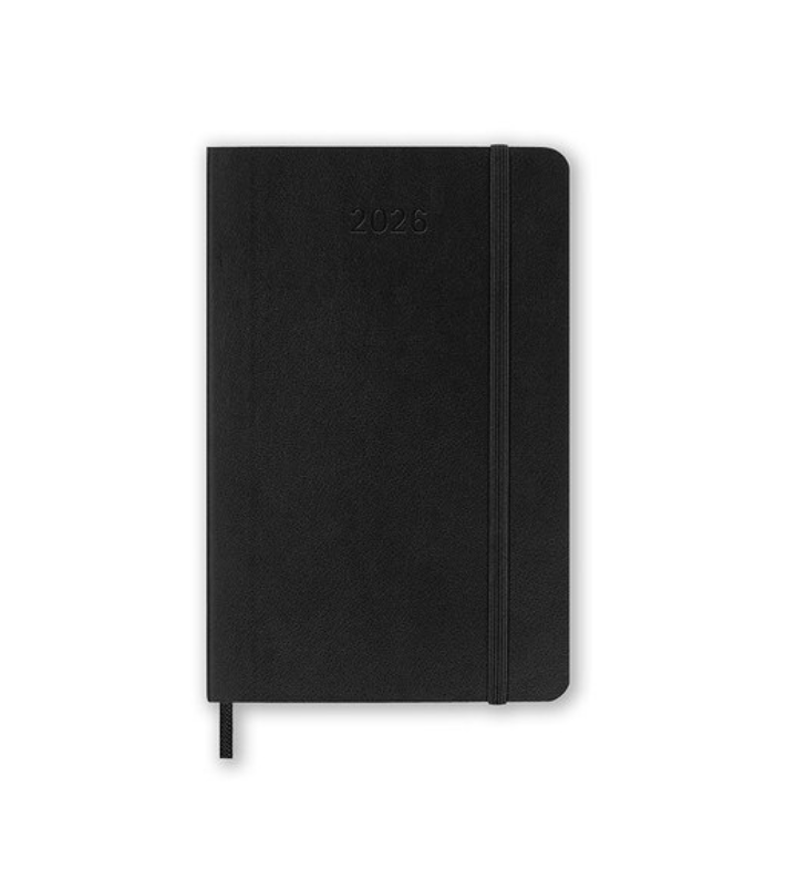 Moleskine 2026 Weekly, Pocket, Horizontal Soft Cover Diary - Black