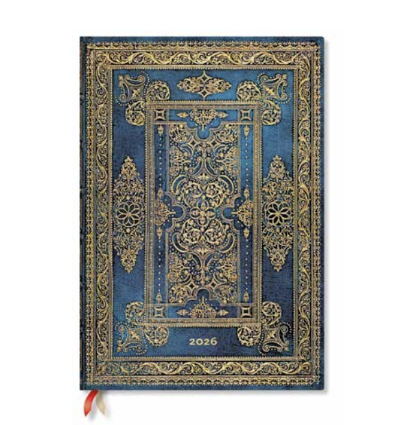 2026 Blue Luxe, Grande, Vertical, Hardcover Weekly Dairy