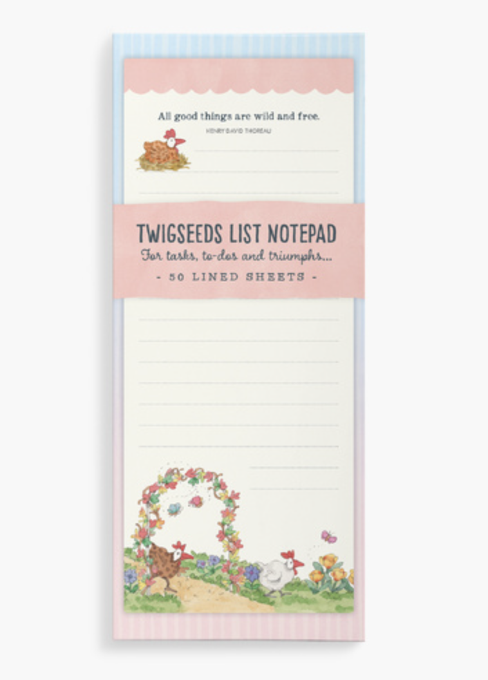 Twigseed List Notepad - Chickens