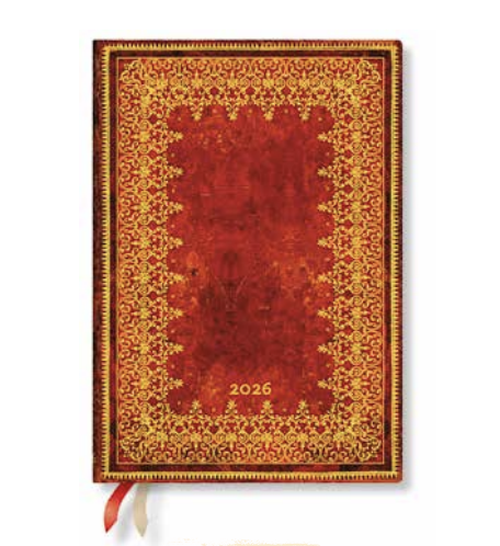 2026 Foiled, Midi, Horizontal, Flexi Weekly Diary