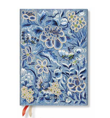 2026 Blue Willow, Midi, Horizontal, Flexi Weekly Diary