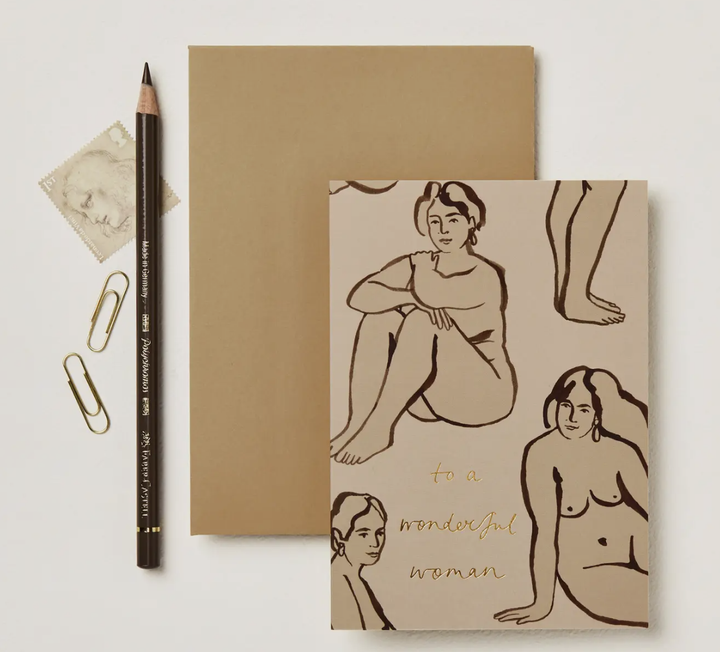 Wanderlust Paper Co Card - To a Wonderful Woman