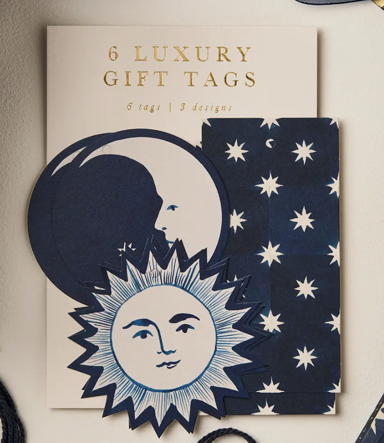 Wanderlust Paper Co Set of 6 Gift Tags - Moon and Sun