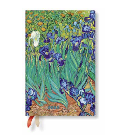 2026 Van Gogh's Irises, Mini, Horizontal, Hardcover, Weekly Diary