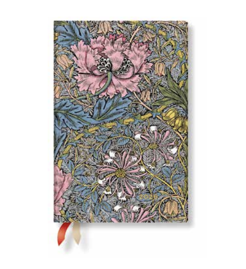 2026 Morris Pink Honeysuckle, Mini, Day-at-a-Time, Hardcover Diary