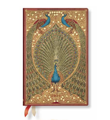 2026 Hafiz's Peacocks, Mini, Day-at-a-Time, Hardcover Diary