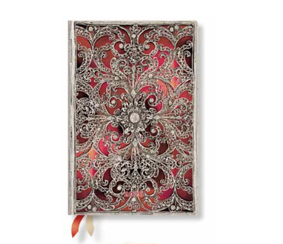 2026 Garnet, Mini, Horizontal, Flexi Weekly Diary