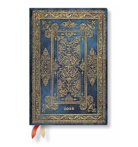 2026 Blue Luxe, Mini, Verso, Hardcover Weekly Diary