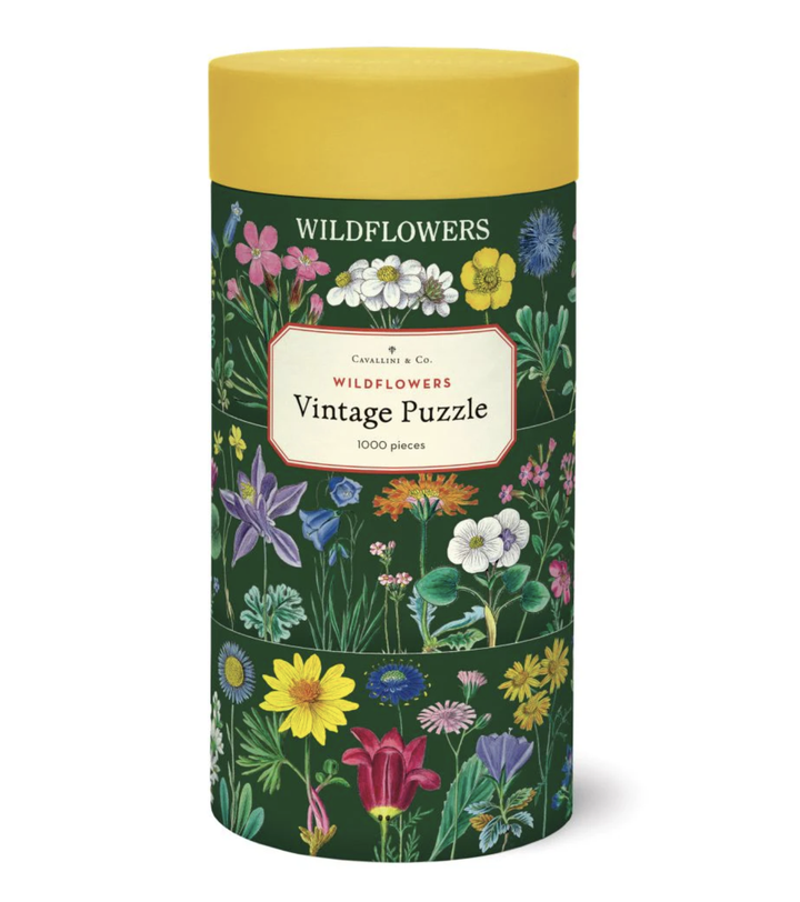 Cavallini & Co. 1000 Piece Puzzle - Wildflowers 2