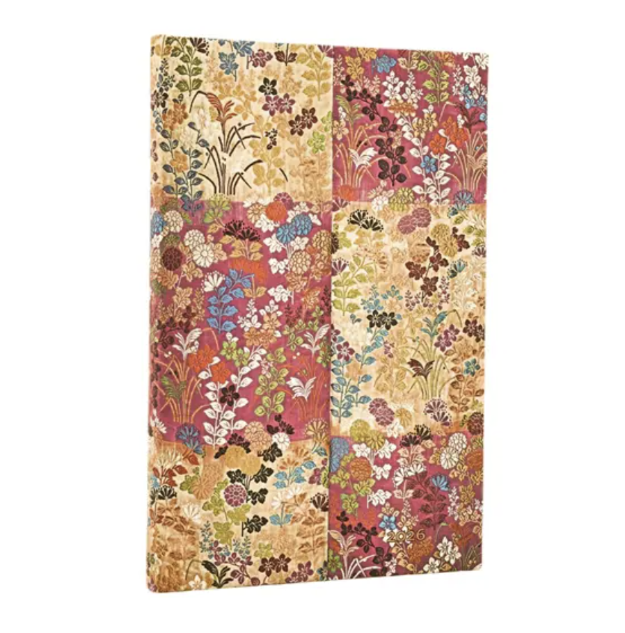 2026 Kara-ori Pink, Maxi, Vertical, Hardcover Weely Diary
