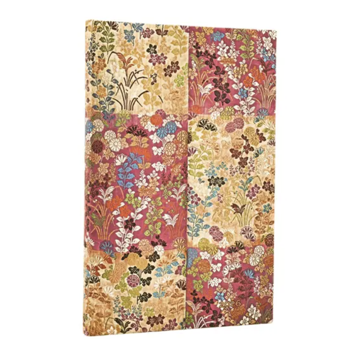 2026 Kara-ori Pink, Maxi, Vertical, Hardcover Weely Diary