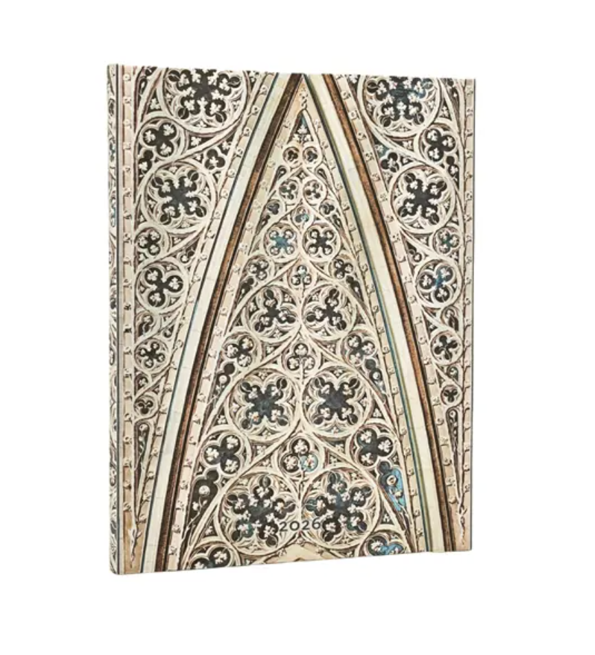 2026 Vault of the Milan Cathedral, Ultra, Horizontal, Hardcover Weekly Diary