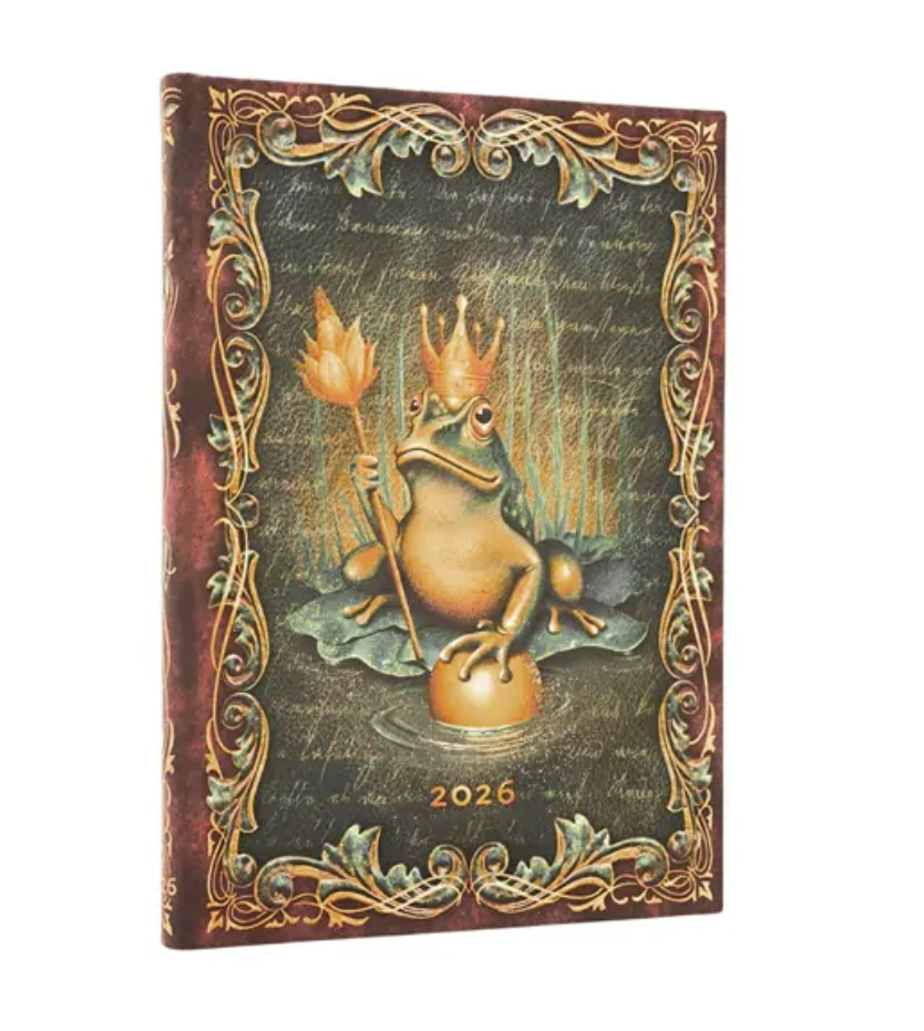 2026 The Brothers Grimm, Frog Prince, Midi, Horizontal, Hardcover Weekly Diary