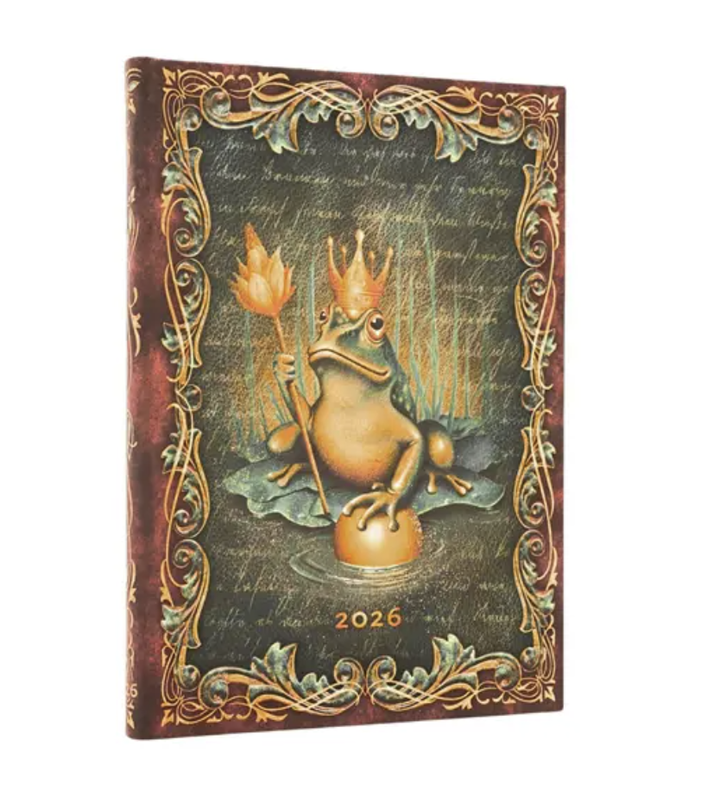 2026 The Brothers Grimm, Frog Prince, Midi, Horizontal, Hardcover Weekly Diary