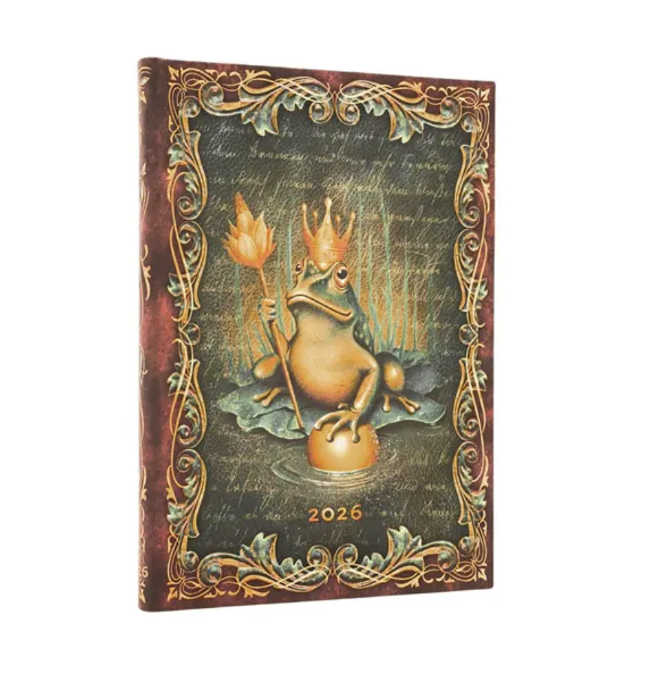 2026 The Brothers Grimm, Frog Prince, Midi, Vertical, Hardcover Weekly Diary