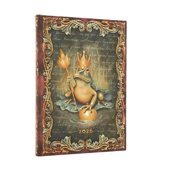 2026 The Brothers Grimm, Frog Prince, Midi, Vertical, Hardcover Weekly Diary