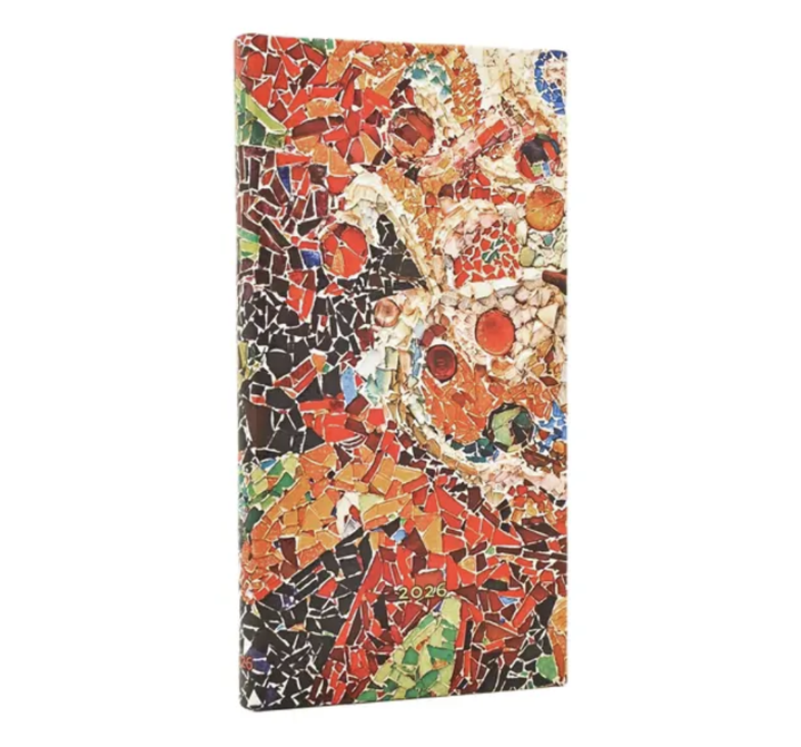 2026 Gaudi's Sun, Slim, Horizontal, Hardcover Weekly Diary