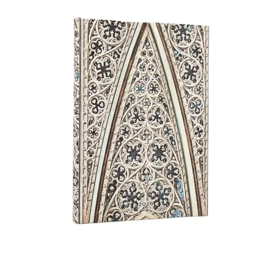 2026 Vault of the Milan Cathedral, Midi, Verso, Hardcover Weekly Diary