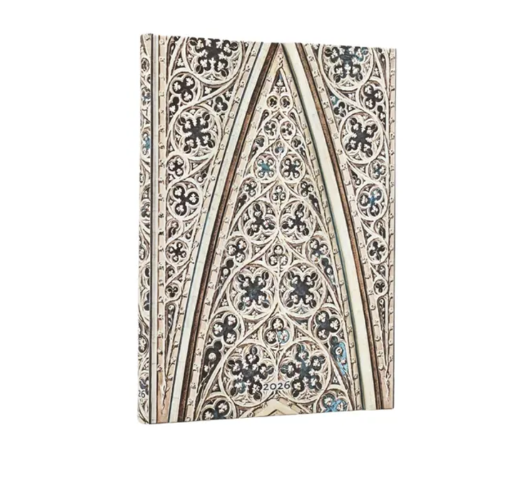 2026 Vault of the Milan Cathedral, Midi, Verso, Hardcover Weekly Diary