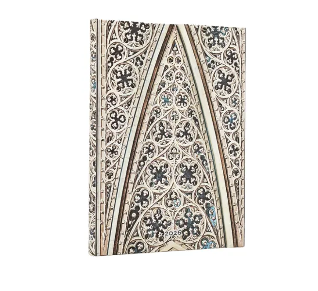 2026 Vault of the Milan Cathedral, Midi, Horizontal, Hardcover Weekly Diary