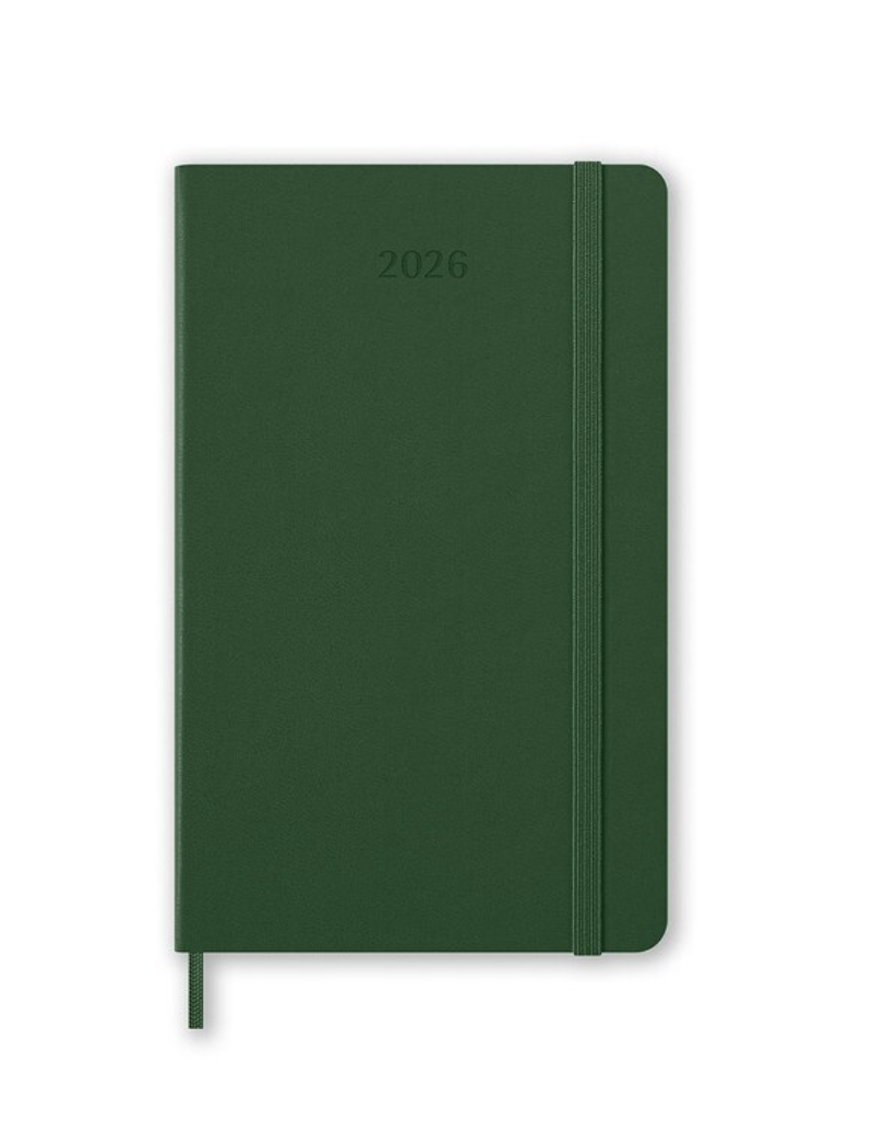 Moleskine 2026 Weekly, Large, Hard Cover Diary - Myrtle Green