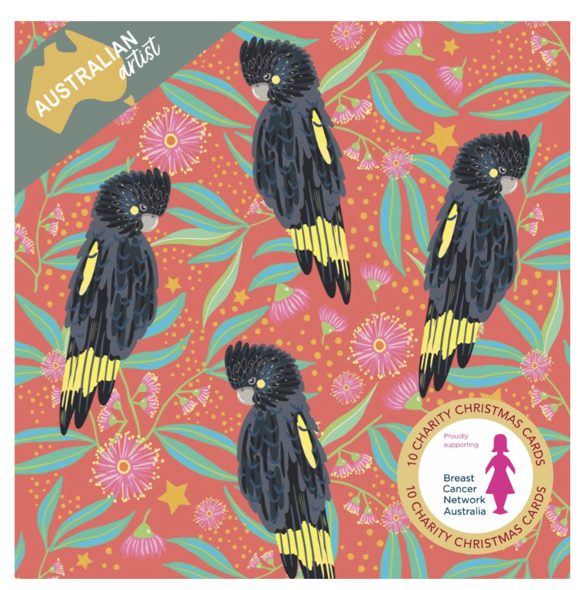 BCNA Christmas Card Pack - Black Cockatoos 11