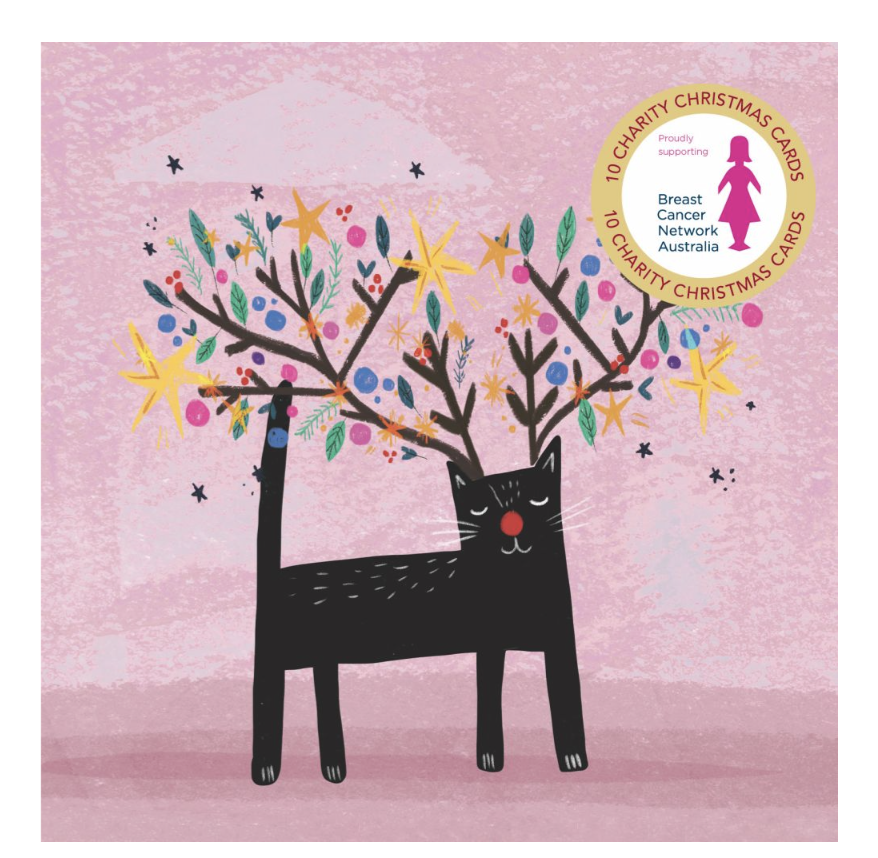 BCNA Christmas Card Pack - Festive Cat